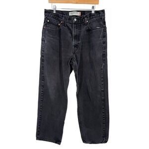 Levis 550 Relaxed Fit Jeans‎ Mens 36x30 Faded Black Tapered Leg Denim 00550-0260